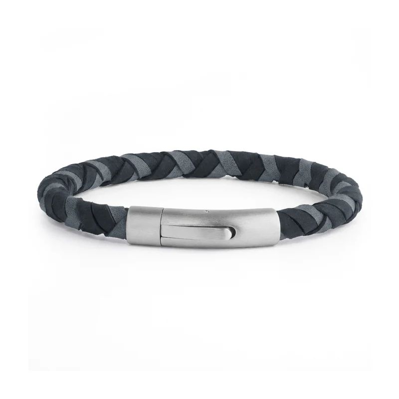 Bracelet en cuir tressé Nightfall