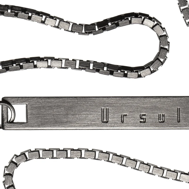 Bracelet chaîne argent noir | SLIM