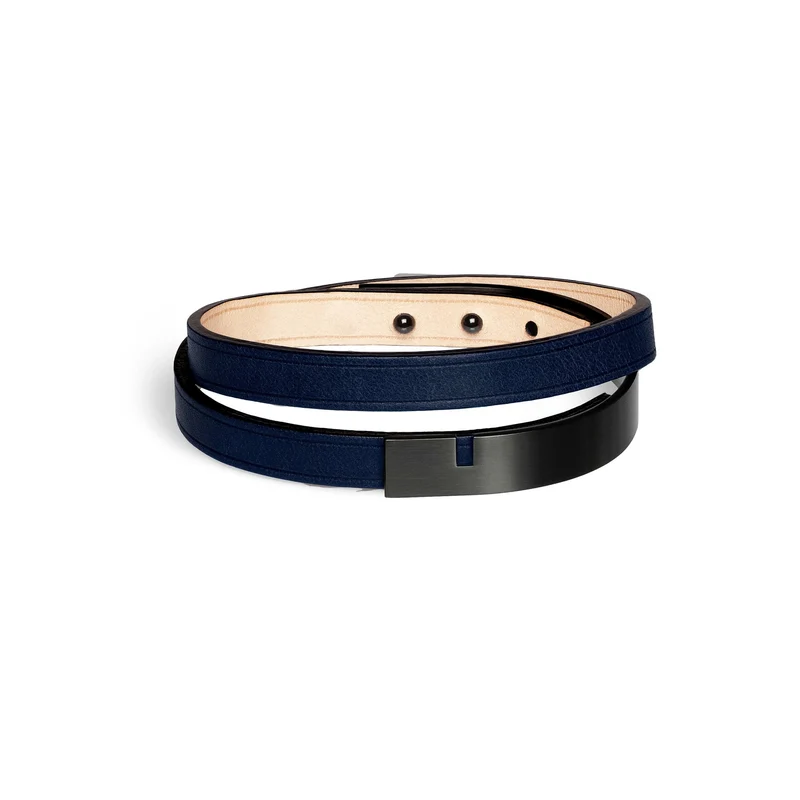 Bracelet homme acier noir | U'TURN TWICE