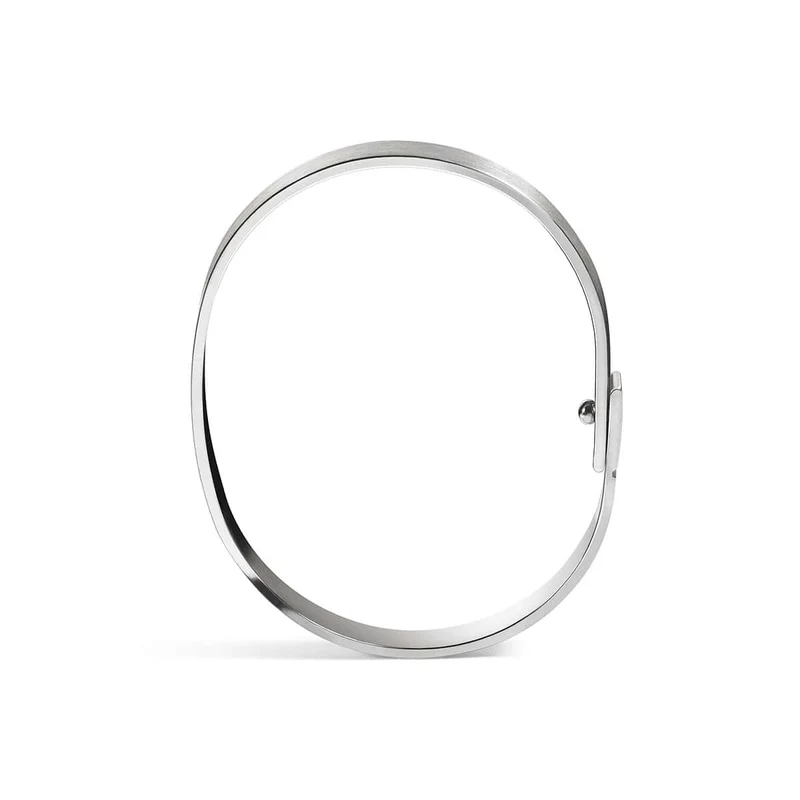 Jonc homme argent noir - 5mm | SATURNE.5