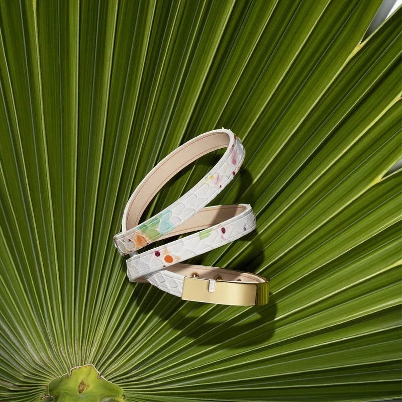 Bracelet python blanc spring | U'TURN.TRIPLE