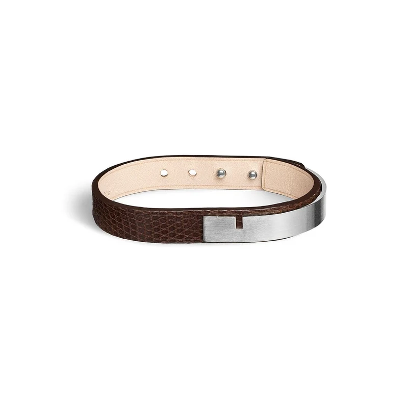Bracelet cuir iguane moka | U'TURN.11