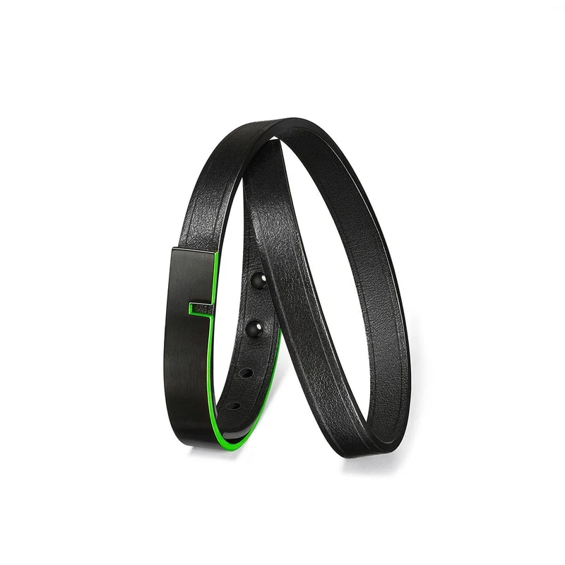 Bracelet cuir double fluo | U'TURN TWICE