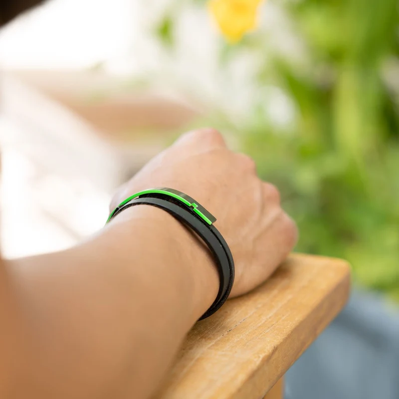 Bracelet cuir double fluo | U'TURN TWICE