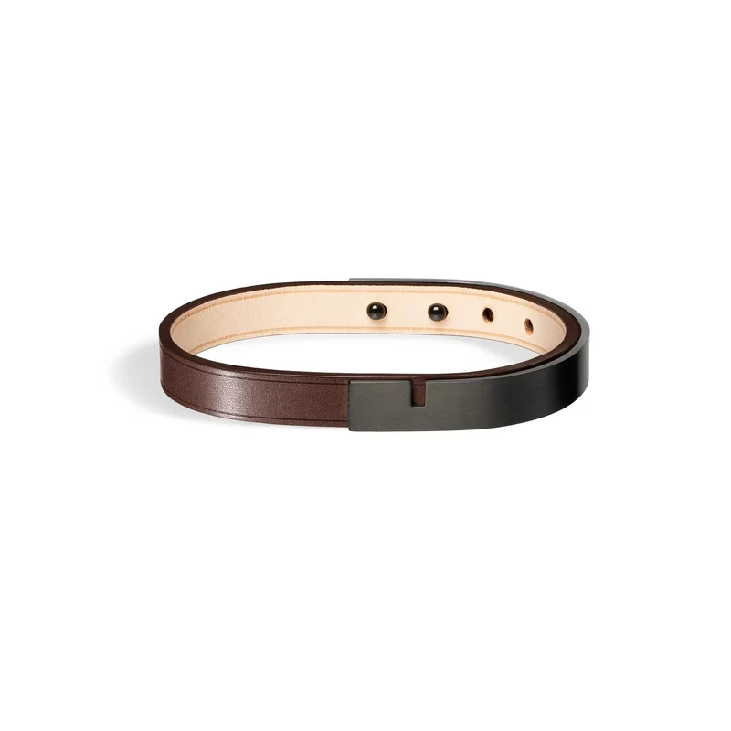 Bracelet cuir homme marron | U'TURN.9