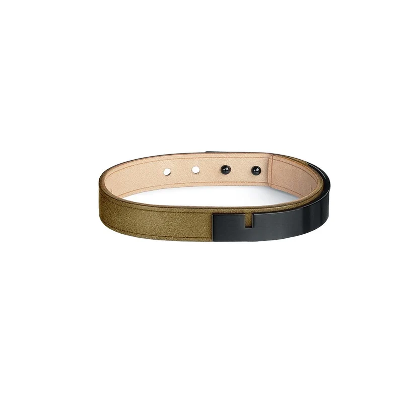 Bracelet cuir homme gris | U'TURN.11