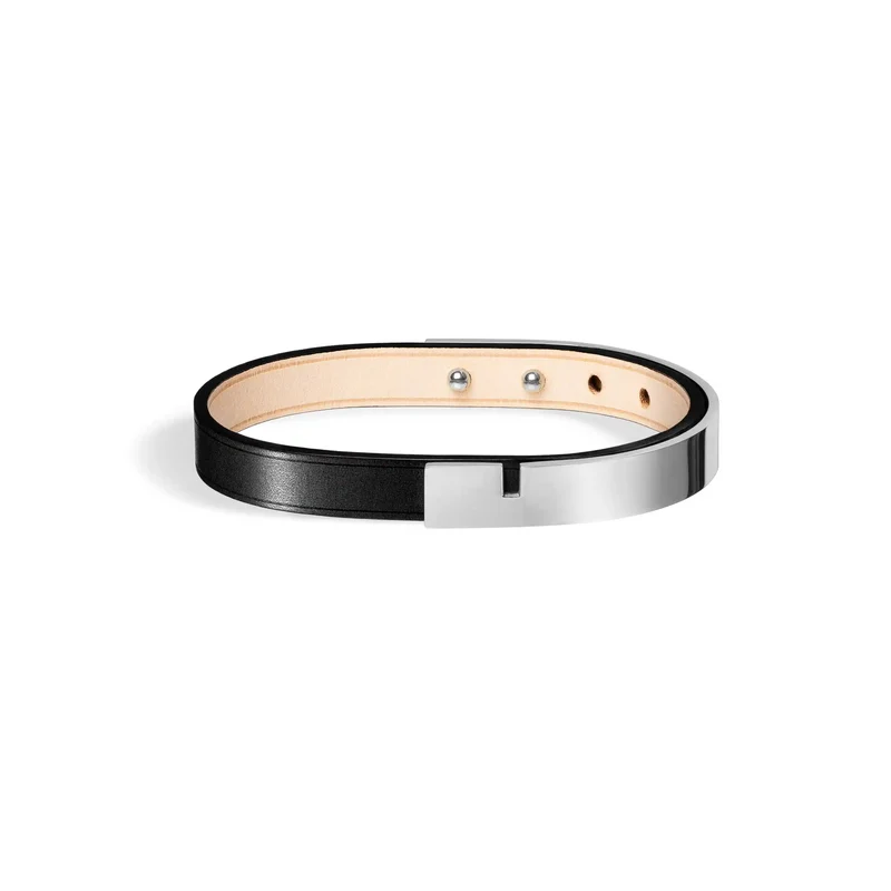 Bracelet cuir noir homme | U'TURN.9