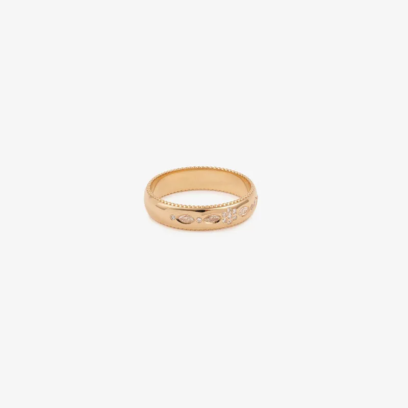 Miniflower Love Ring 4–Full Diamond Rose Gold