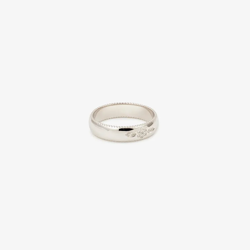 Miniflower Love Ring 2–Full Diamond White Gold