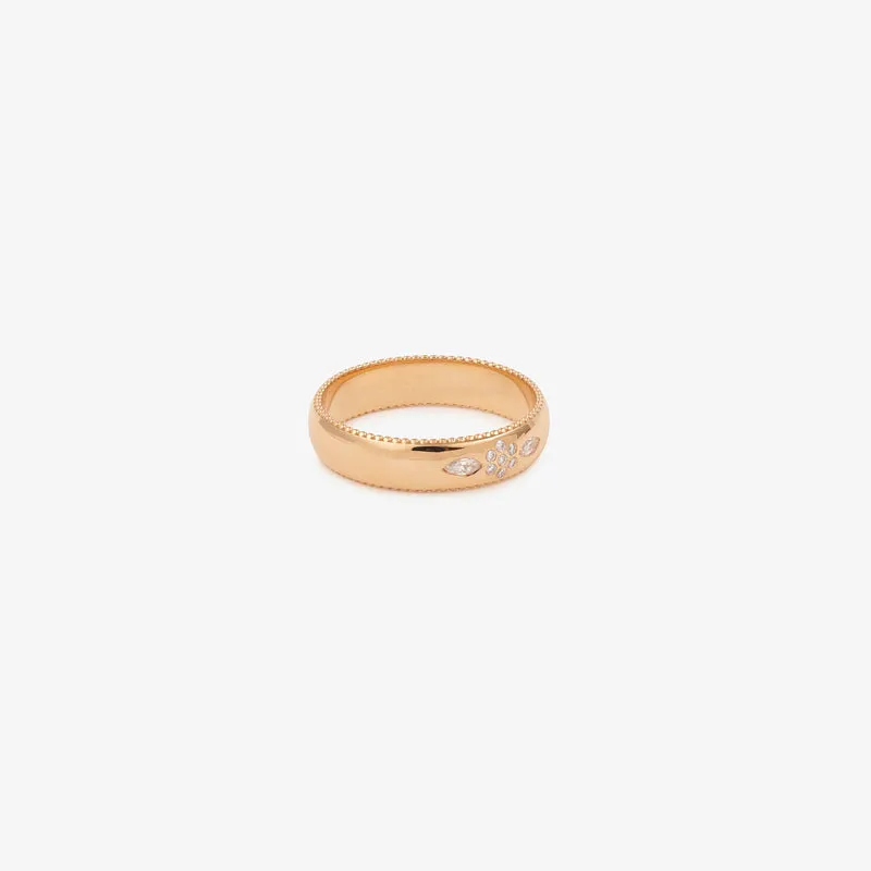 Miniflower Love Ring 2–Full Diamond Rose Gold