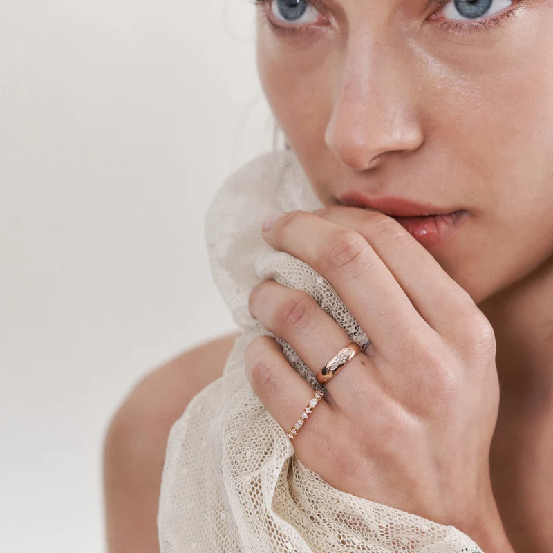 Miniflower Love Ring 2–Full Diamond Rose Gold