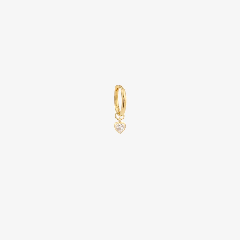 Mini Earring Petit Coeur–Full Diamond