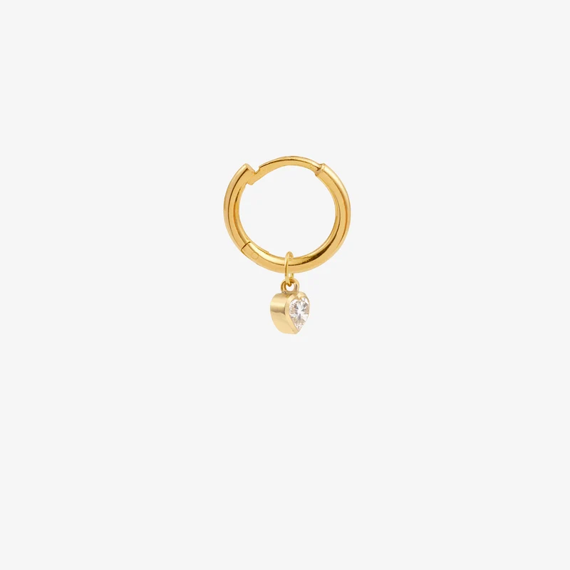 Mini Earring Petit Coeur–Full Diamond