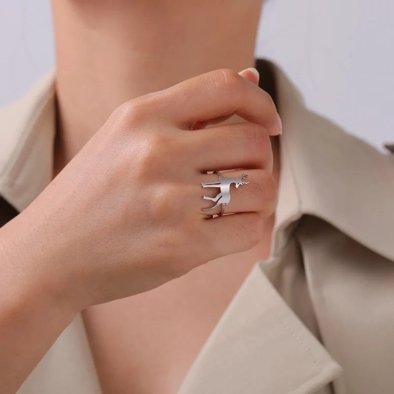 Bague Cerf Femme