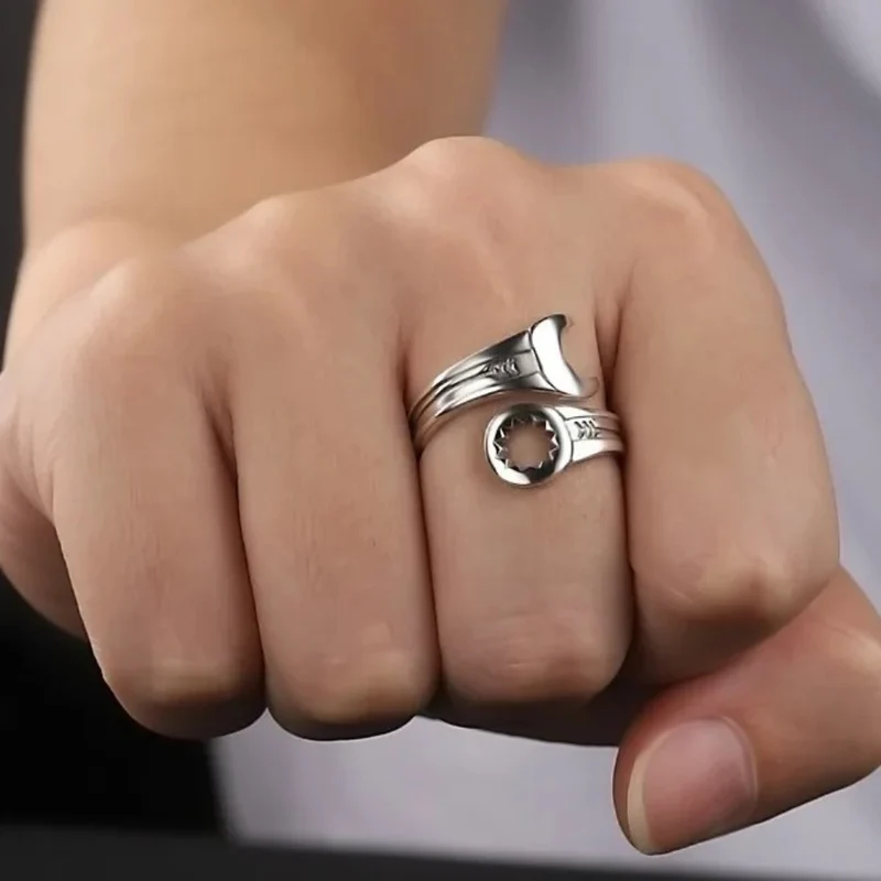 Bague Clé Plate