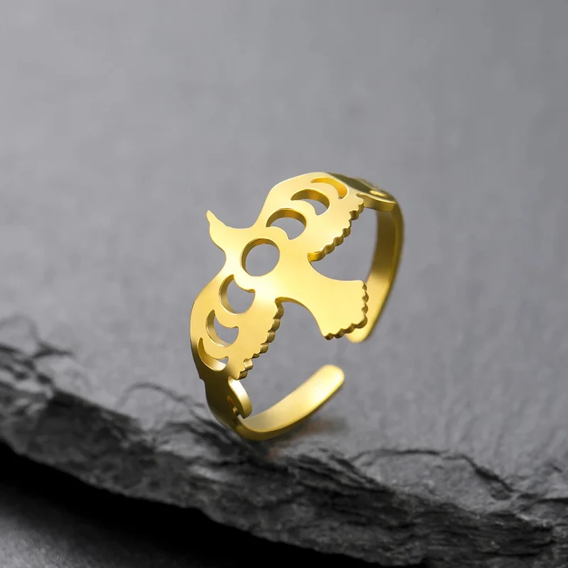 Bague Aigle Lune