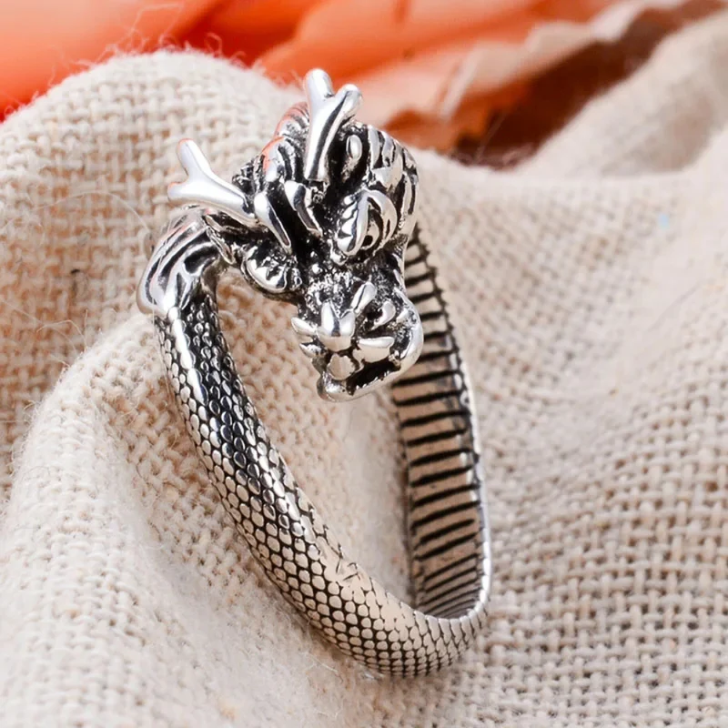 Bague Dragon Chinois Argent