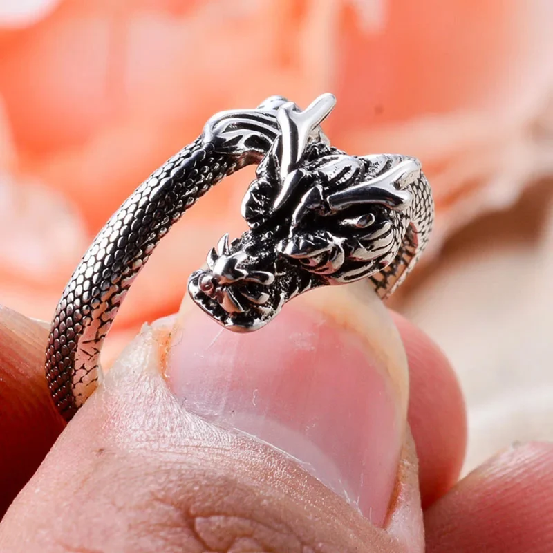 Bague Dragon Chinois Argent