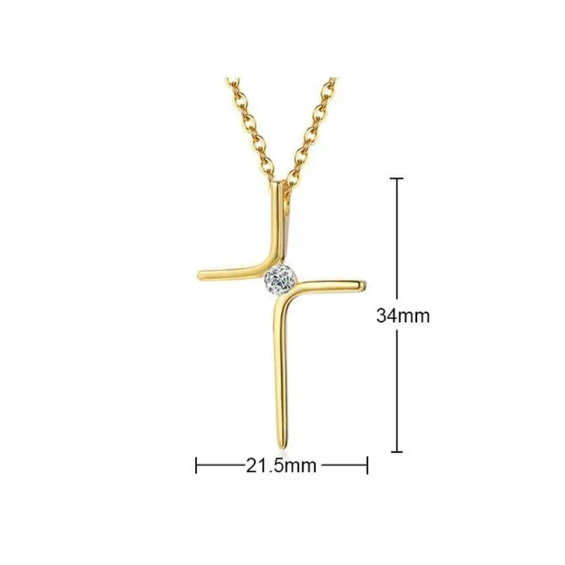 Collier Croix Diamant Femme