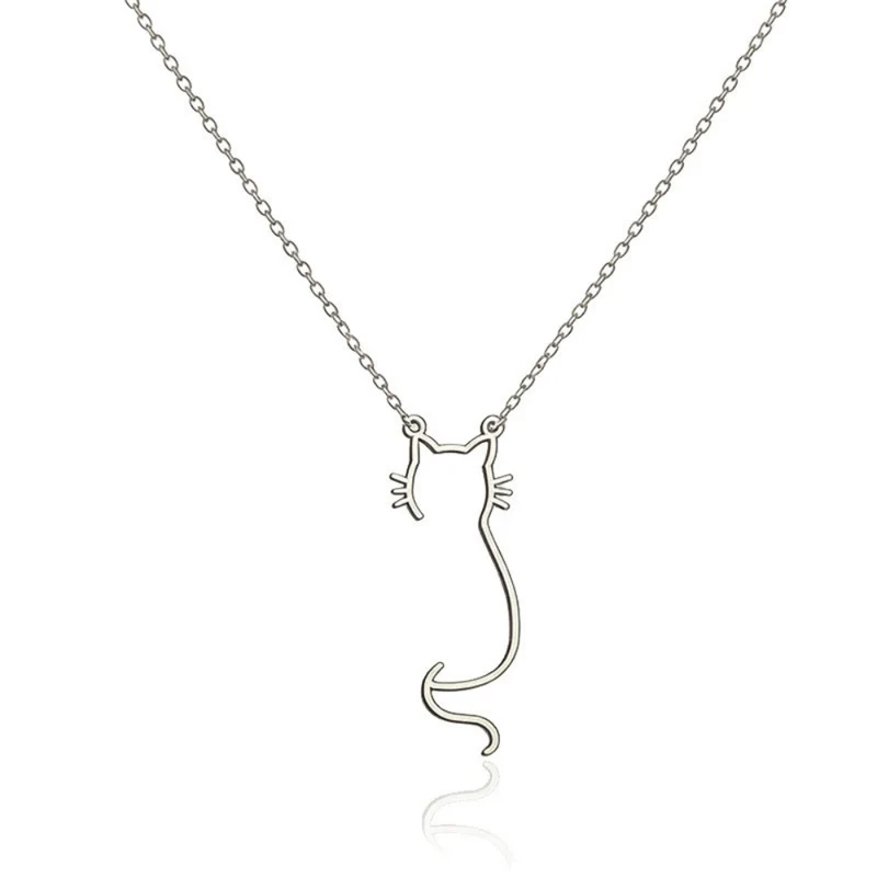 Collier Chat Minimaliste