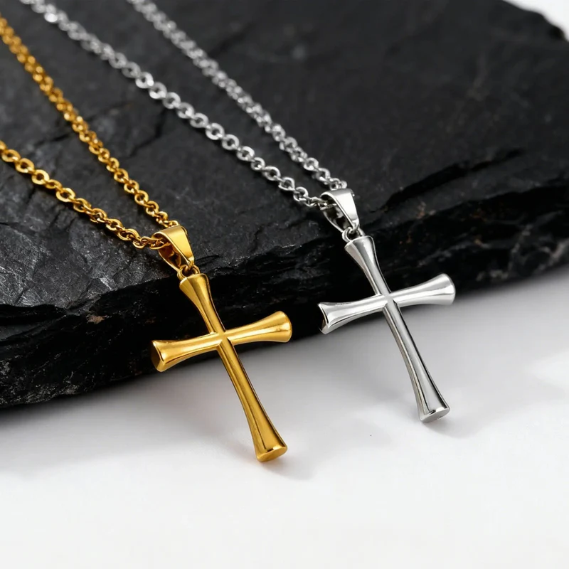 Collier Croix Minimaliste Homme