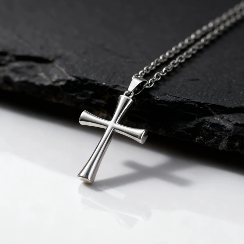 Collier Croix Minimaliste Homme