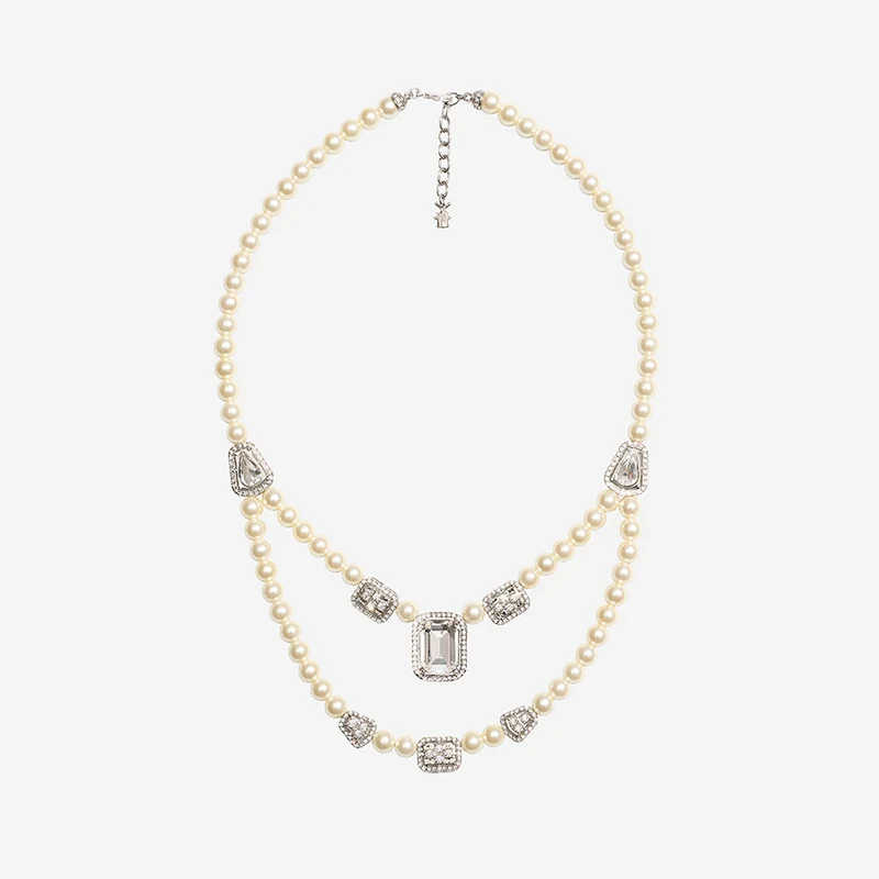 COLLIER DOUBLE PERLES & MERVEILLES