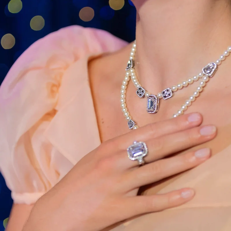 COLLIER DOUBLE PERLES & MERVEILLES