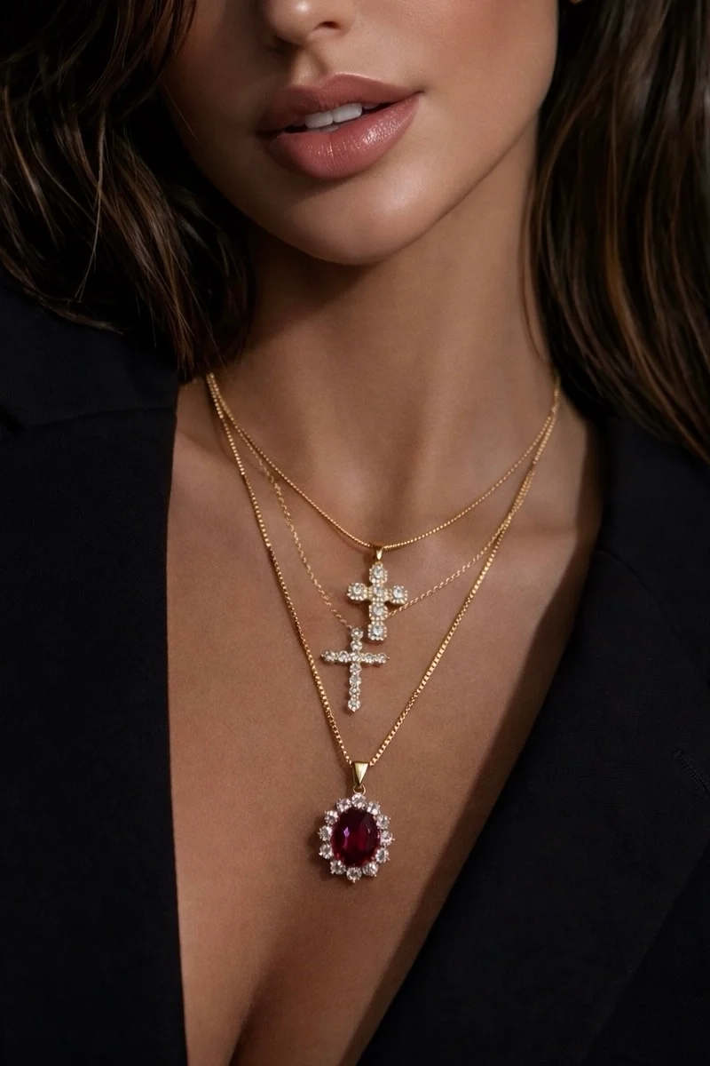 COLLIER "CROIX SANTA M"