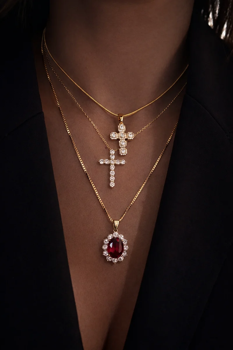 COLLIER "CROIX SANTA M"
