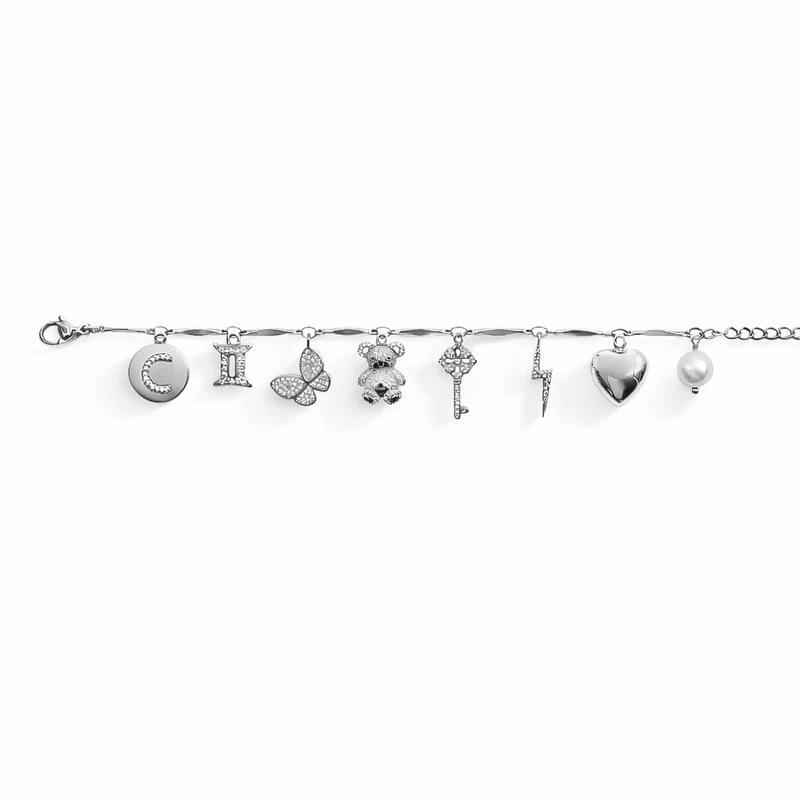 BRACELET "GLOW SILVER" PERSONNALISABLE