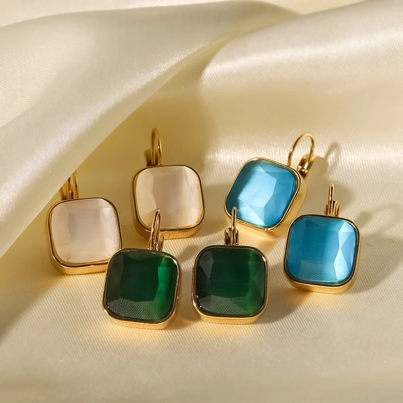 Boucles d'oreilles dormeuses pendantes