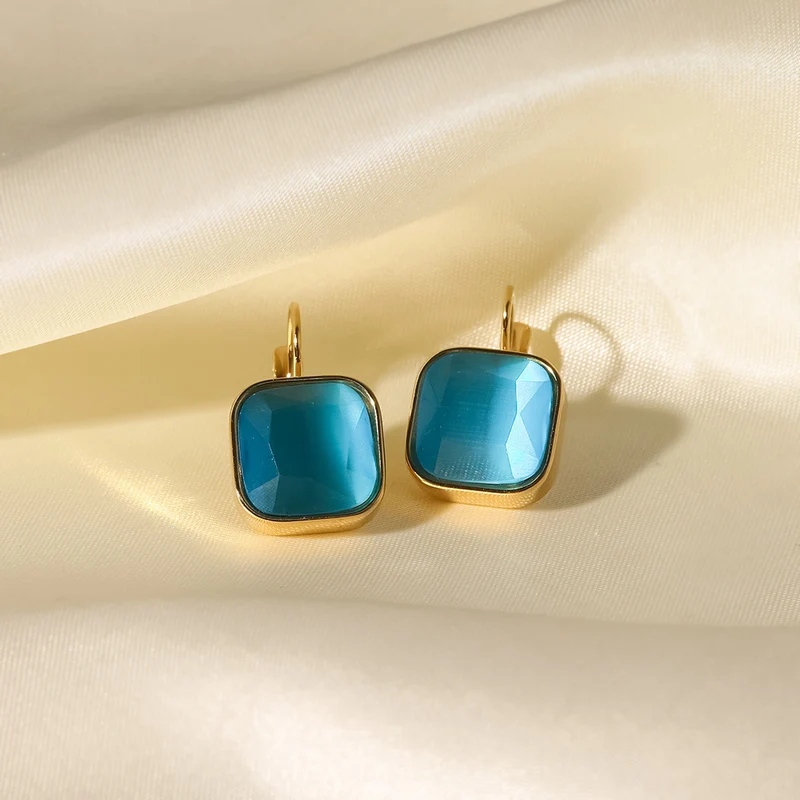 Boucles d'oreilles dormeuses pendantes