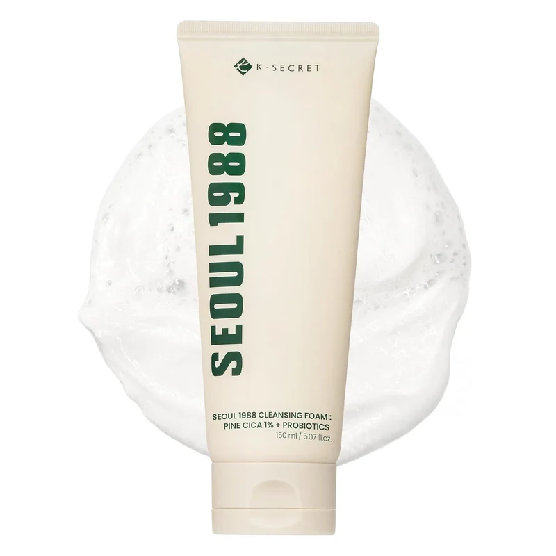 SEOUL 1988 Cleansing Foam 150ML : Pine Cica 1% + Probiotics - Mousse nettoyante