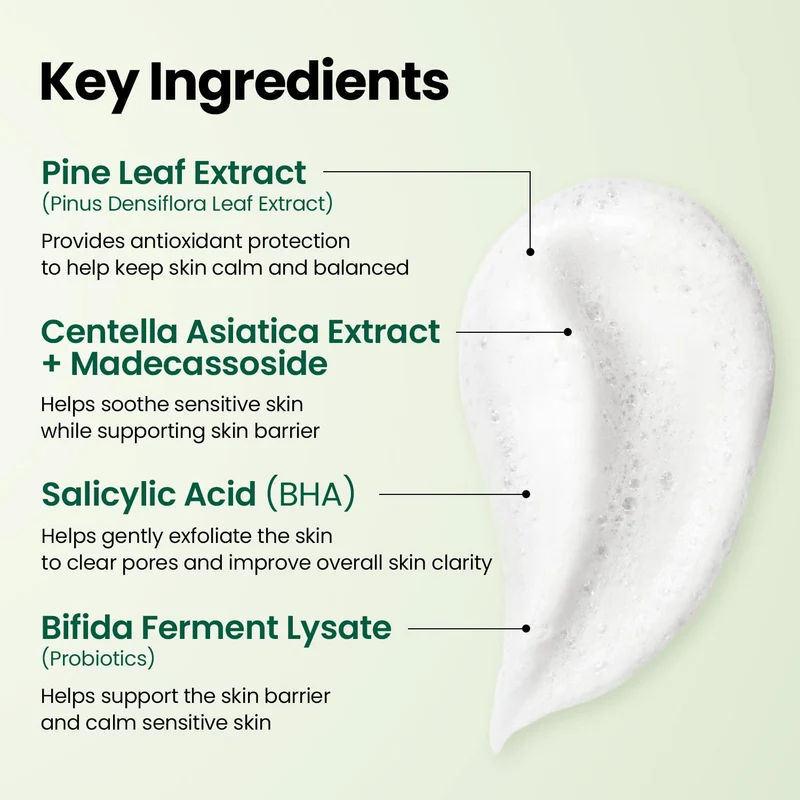 SEOUL 1988 Cleansing Foam 150ML : Pine Cica 1% + Probiotics - Mousse nettoyante