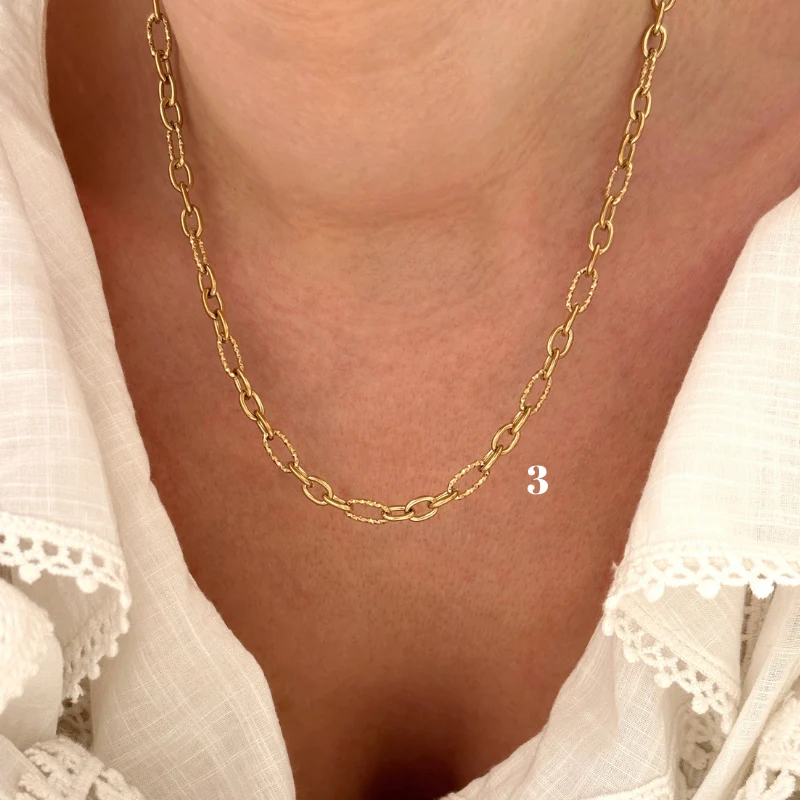 Collier charms personnalisable acier