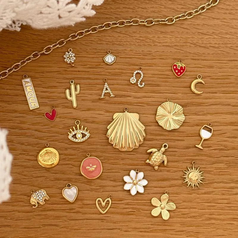 Collier charms personnalisable acier