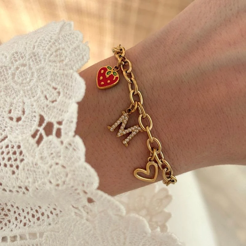 Bracelet charms personnalisable acier