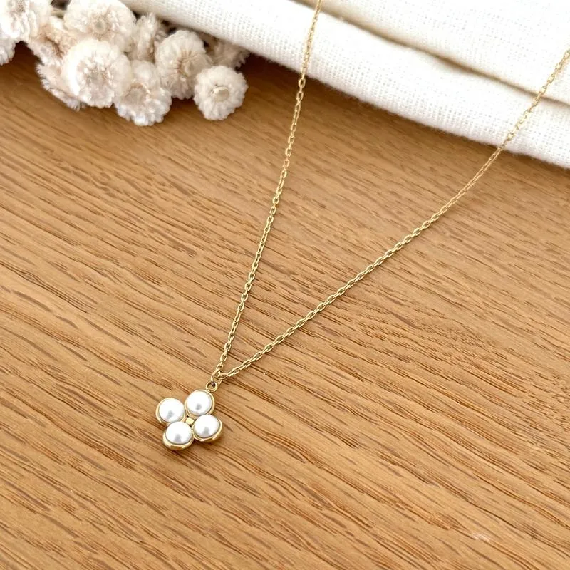 Collier "Leane" acier