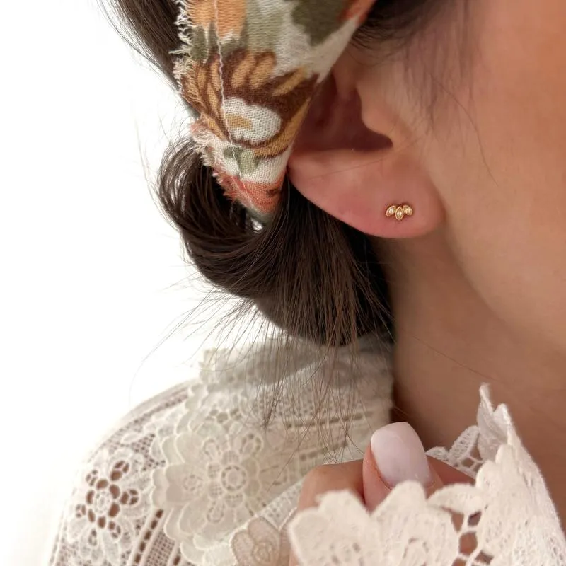 Boucles d'oreilles "Lilou" plaqué or