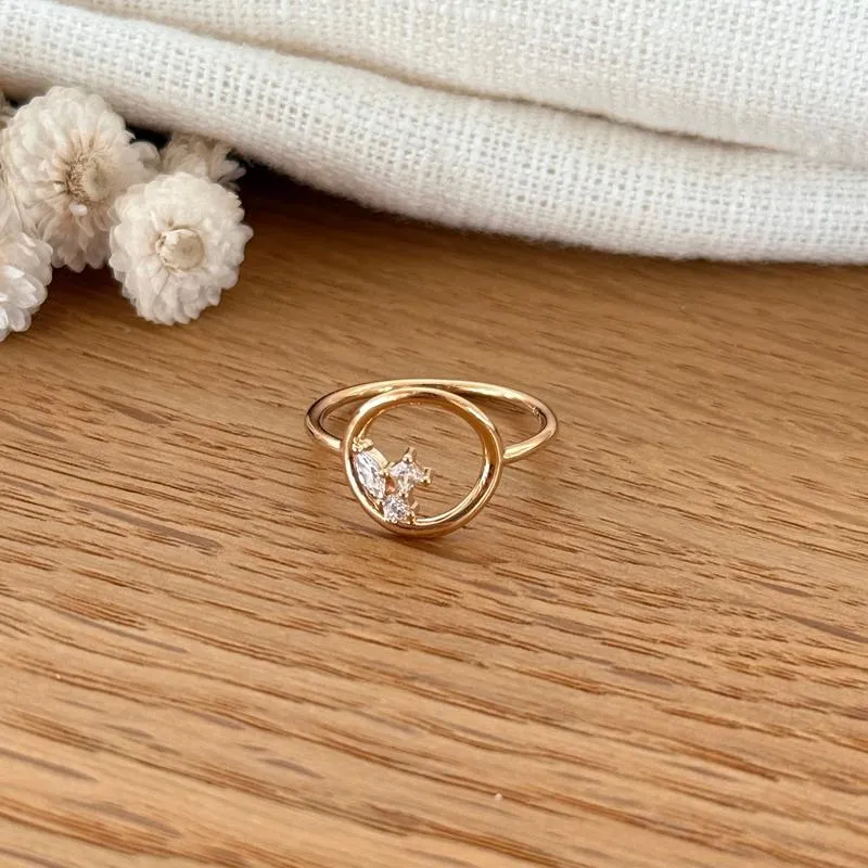 Bague "Faiza" plaqué or