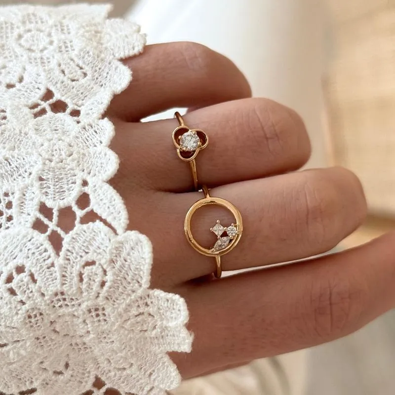 Bague "Saphia" plaqué or