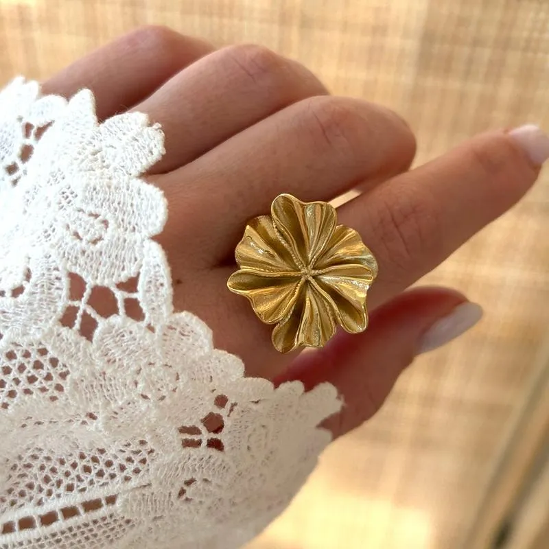 Bague "Rosalia" acier
