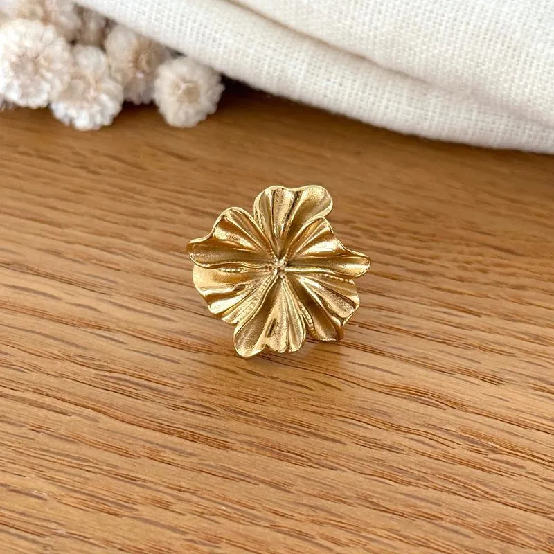 Bague "Rosalia" acier