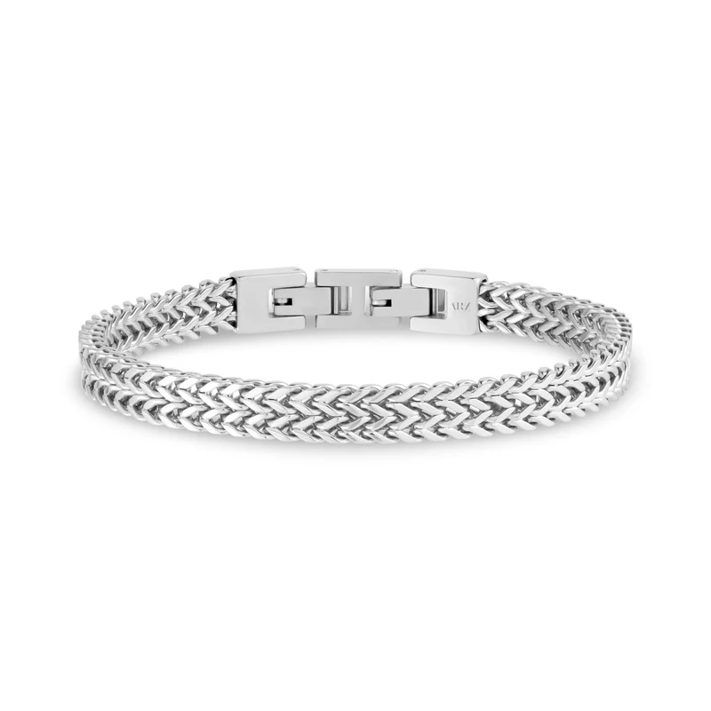 Bracelet à maillons doubles Franco polis