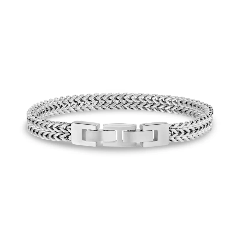 Bracelet à maillons doubles Franco polis