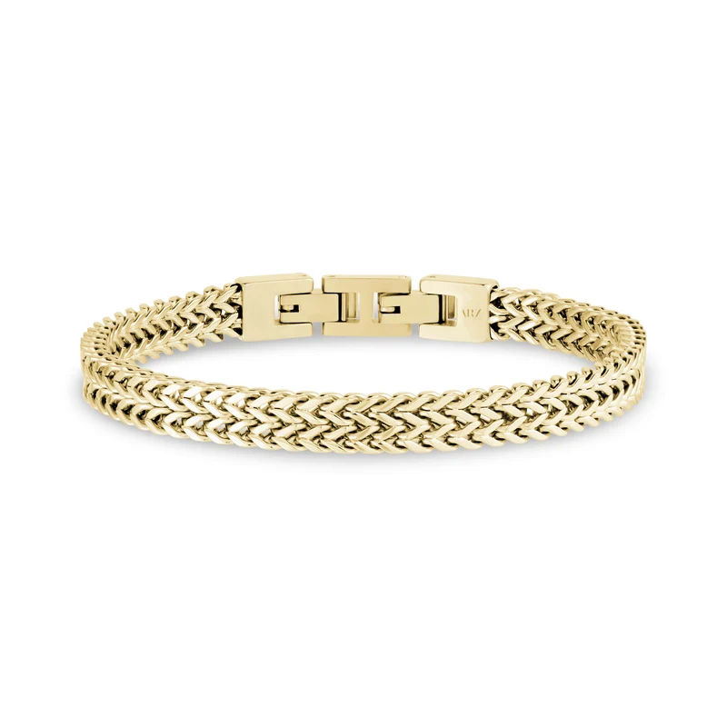 Bracelet à maillons doubles Franco polis