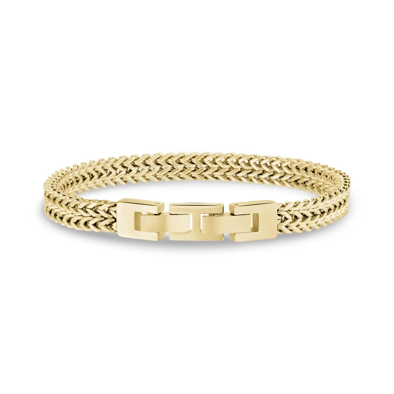 Bracelet à maillons doubles Franco polis