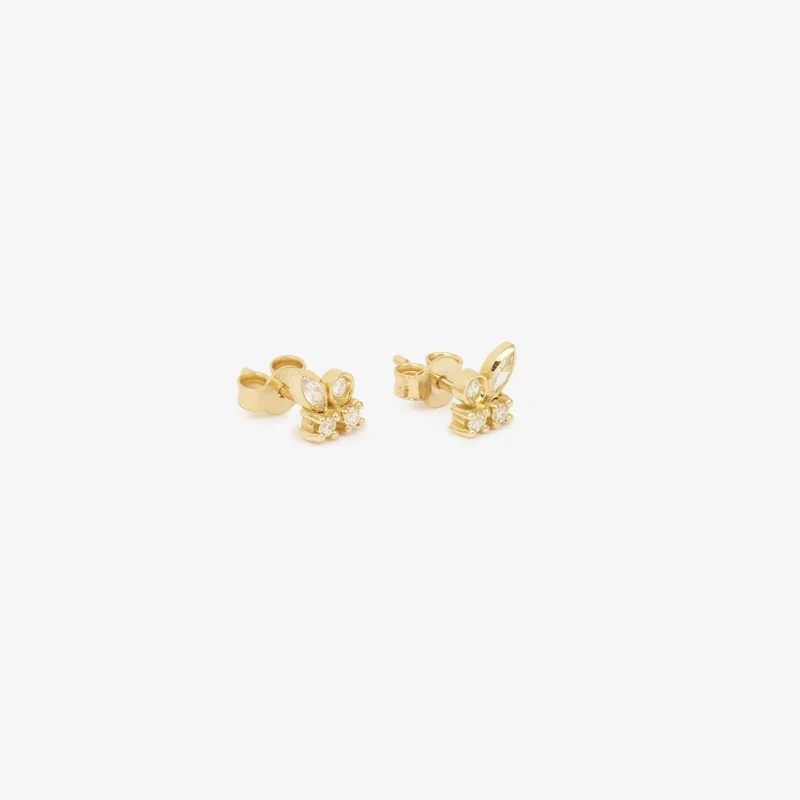 Camélia Earrings 1–Full Diamond