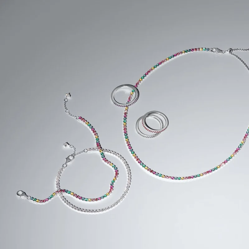 Pandora Timeless Collier Tennis Arc-En-Ciel 394648C01-40